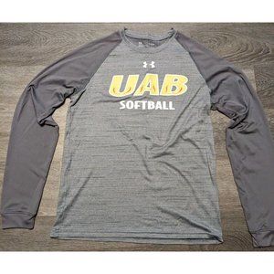 UAB Blazers Softball Under Armour Loose Heatgear Womens Small L/S Athletic Shirt